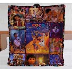 coco fleece blanket, miguel rivera disney sofa blanket, walt disney world, bedding decor, magic kingdom park, disneyland