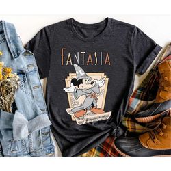 Retro Fantasia Sorcerer Mickey Mouse Shirt / Funny Disney T-shirt / Magic Kingdom Park / Walt Disney World Shirt / Disne