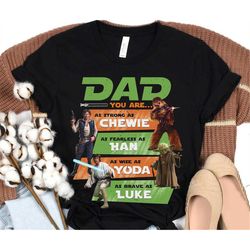 Retro Star Wars Dad Shirt / Yoda Luke Han Solo Chewie T-shirt / Father  Star Wars Fan Shirt / Father's Day Gift Ideas /