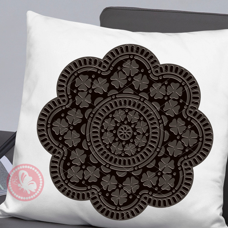 Mandala oreo Black Brown Gray decoration.jpg
