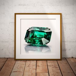 radiant emerald poster - download and print
