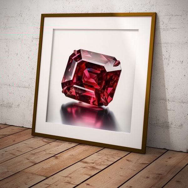 Radiant Ruby Poster - Download and Print - Inspire Uplift