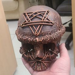 Occult skull  A copy of a human skull Pentagram Skull