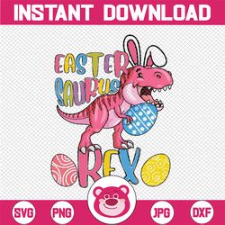 happy eastersaurus rex png, easter dinosaur t-rex png, sublimation design download, easter png, kids easter, easter subl