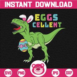 "easter dinosaur eggs cellent svg, easter saurus rex svg, easter t rex cricut design, dinosaur bunny ears easter eggs sv