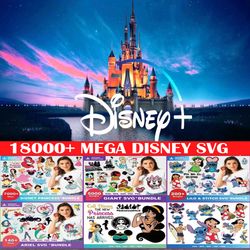 18000  Mega Bundle Svg, Disney SVG Bundle, Mickey bundle SVG and for cricut files