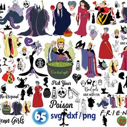 disney villains svg, bad girl svg, the original mean girls svg, pick your poison svg