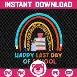 happy last day of school rainbow leopard png, teach love inspire rainbow mug shirt tote design - teacher rainbow png - t