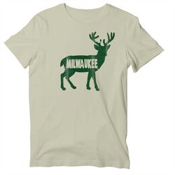 vintage buck of milwaukee unisex short sleeve t-shirt, milwaukee basketball shirt for women and men