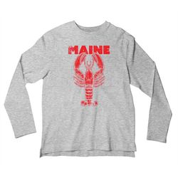long sleeve maine lobster unisex shirt, state of maine lobstah t-shirt for women and men