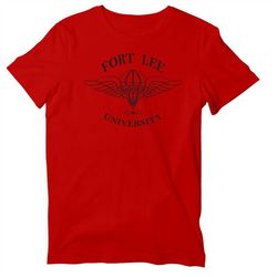 fort lee university rigger unisex short sleeve shirt, parachute rigger 92r t-shirt for women and men