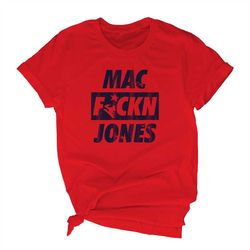 mac fing jones unisex short sleeve t-shirt, vintage fckn jones new england football shirt