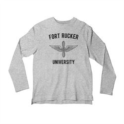 long sleeve fort rucker university helicopter school unisex shirt, army 15a aviation officer flight t-shirt for women an