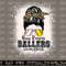 Messy Bun Mom Of Both Baseball Softball Busy Raising Ballers T-Shirt copy.jpg