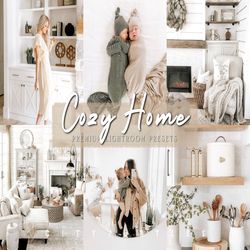 natural indoor cozy home presets, bright clean lightroom presets, instagram blogger filters, modern lifestyle presets