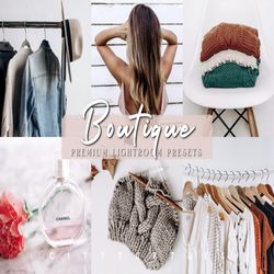 Clean White FASHION Boutique Lightroom Presets, Bright Product Photography Presets, Professional Clothing Retail Presets