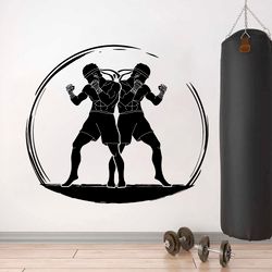 Thai Boxing Muay Thai The Martial Art Of Thailand, Gym Sticker Wall Sticker Vinyl Decal Mural Art Decor