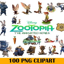 100 png zootopia , zootopia png clipart digital download