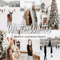 Bright Clean WINTER WHITES Lightroom Presets for Desktop & Mobile, Holiday Lifestyle Blogger Presets, Family Portrait Ph
