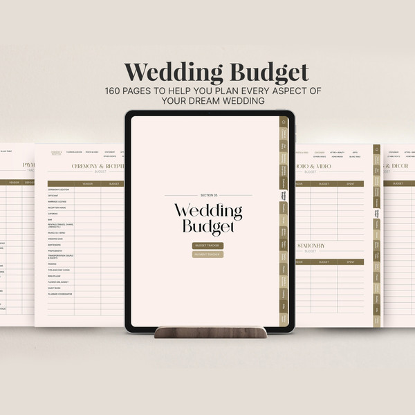 160 Page Digital Wedding Planner for iPad Goodnotes, Complete Wedding Planner, Itinerary, Budget, To Do List, Checklist (5).jpg