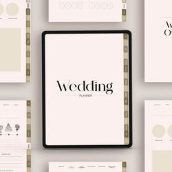 Digital Wedding Planner for iPad Goodnotes, 160 Page Wedding Planner, Wedding Itinerary, Wedding To Do List, Checklist