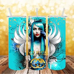 girl gucci tumbler 20oz skinny png, gucci tumbler png, fashion 20oz skinny tumbler