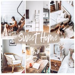 10 sweet home lightroom mobile & desktop presets , instagram filter , filters for bloggers , cozy home , bright indoor p