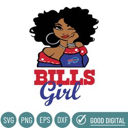 Buffalo Bills Girl Svg, Nfl Svg, Cricut File, Svg, Football Svg