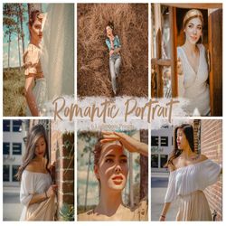 6 romantic portrait lightroom mobile & desktop presets , lightroom presets , bright and romantic , bloggers