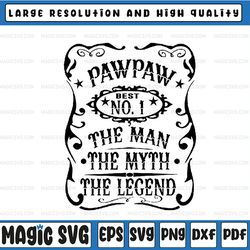 pawpaw man myth legend svg pawpaw fathers day svg grandfather svg, father's day, digital download
