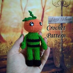 Pumpkin Doll Halloween Crochet Pattern