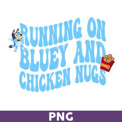 running on bluey and chicken nugs png, bluey png, bingo png, bluey and bingo png, bluey dog png - download