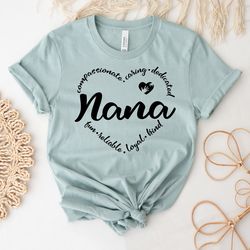 Mothers Day Gift | Leopard Nana T-Shirt | Nana Heart Shirt | Mimi Gigi Shirts | Cute Nana Shirt | Mother's Day Gift