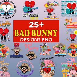 25  bad bunny svg bundle, bad bunny svg, bad bunny bundle, bad bunny rapper, bad bunny png