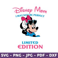 i'm a mom, i may not be perfect but i'm a limited edition svg, mouse mom svg, leopard mom svg, mother's day svg
