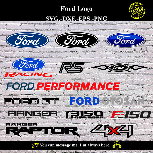 Ford Logo SVG Vector Digital product - instant download - Inspire