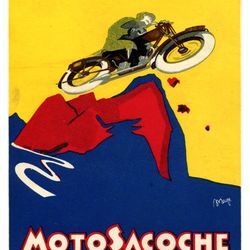 motosacoche  - cross stitch pattern counted vintage pdf - 111-204