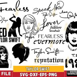 15 file Taylor Swift Album bundle SVG, Taylor Swift Inspired Svg, Swiftie Svg, cricut, Silhouette, digital, file cut