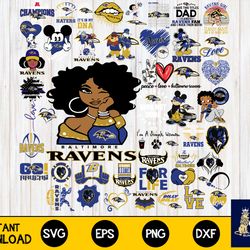 Baltimore Ravens Bundle svg,Baltimore Ravens 2 Nfl svg, Bundle sport Digital Cut Files svg eps dxf png , for Cricut