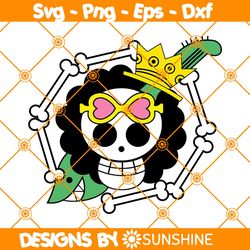 Brook Skull SVG, One Piece Logo SVG, Anime One Piece SVG, Japanese Anime Series SVG, File For Cricut