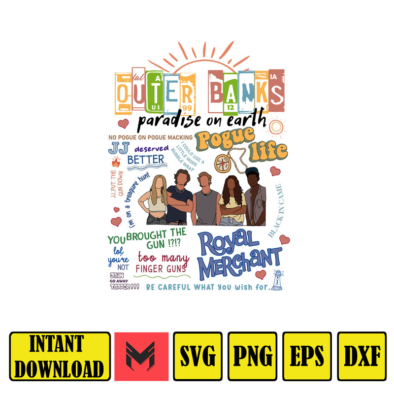 Outer Banks svg, SVG DXF EPS PNG , Outer Banks svg, cricut, for Cricut, Silhouette, digital, file cut (9).jpg