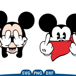 disney mickey fuck you svg, mickey mouse clubhouse svg