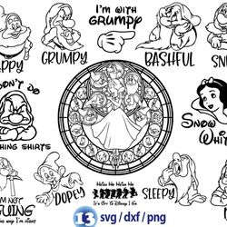 disney seven dwarfs quotes svg, princess snow white svg, seven dwarfs quotes png