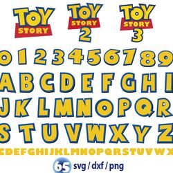 toy story font svg, toy story alphabet svg, toy story png