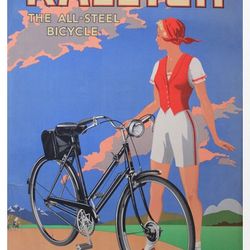 raleigh the all steel bicycle - cross stitch pattern counted vintage pdf - 111-220