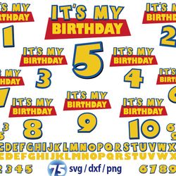 toy story birthday boy family svg, toy story turn svg png