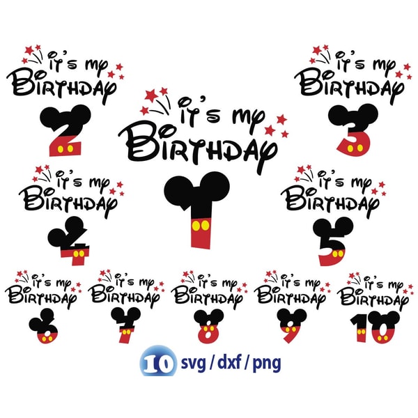 Disney mickey birthday svg, Disney birthday turn svg png - Inspire Uplift
