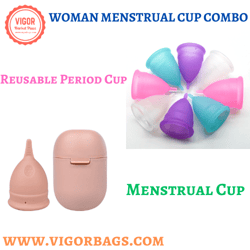 Reusable Lady Period Cup & Personal Carrying Case Multi Pack(US Customers)