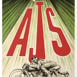 ride ajs  - cross stitch pattern counted vintage pdf - 111-224
