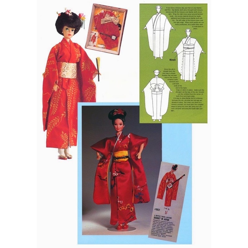 Barbie kimono pattern Sewing for barbie Japan style barbie clothes.jpg